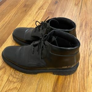 Common Project Black Combat Boots